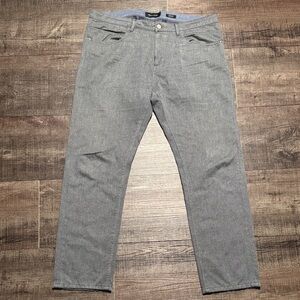 Classic Gray Men's Straight Jeans